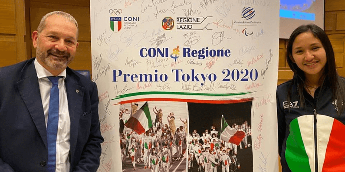 Flavia Barigelli premiata dalla Regione Lazio